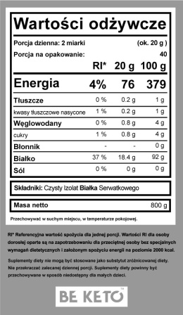 Czysty Izolat Białka – Bezsmakowy