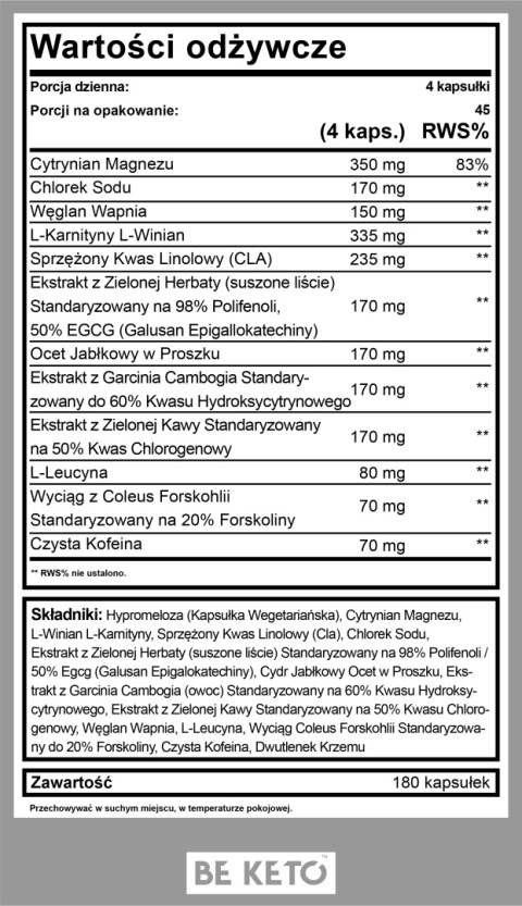 Keto Burn z Kofeiną – spalacz tłuszczu Keto Burn z Kofeiną – spalacz tłuszczu