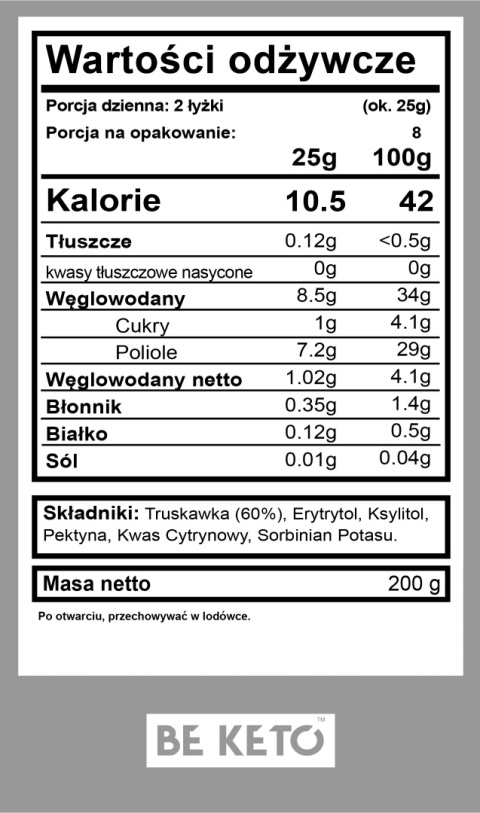 Keto Dżem™ Bardzo Truskawkowy Keto Dżem™ Bardzo Truskawkowy