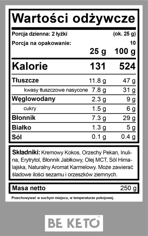 Keto Krem™ Pekan & Słony Karmel Keto Krem™ Pekan & Słony Karmel
