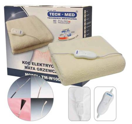 Koc elektryczny mata ogrzewająca TM-W100 TECH-MED Koc elektryczny mata ogrzewająca TM-W100 TECH-MED