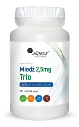 Miedź trio 2,5 mg x 100 vege tabs.