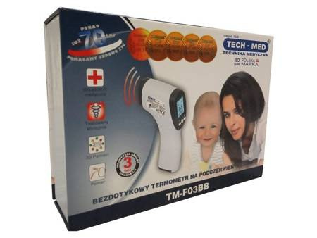 Termometr bezdotykowy TM-F03BB TECH-MED Termometr bezdotykowy TM-F03BB TECH-MED