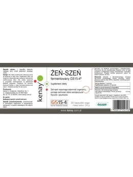 Żeńszeń fermentowany GS15-4® 30 kaps.