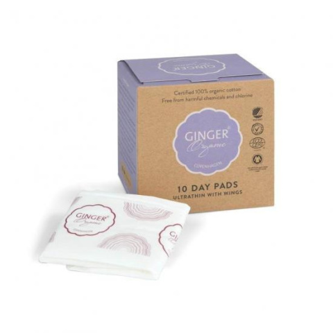 GingerOrganic Podpaski na dzień 10 szt. GingerOrganic Podpaski na dzień 10 szt.
