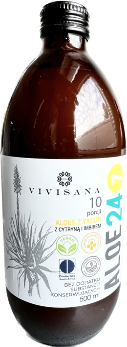 Organiczny SOK z Aloesu Ferox + IMBIR 500ml
