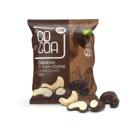 Orzechy nerkowca w czekoladzie kawowej 70%