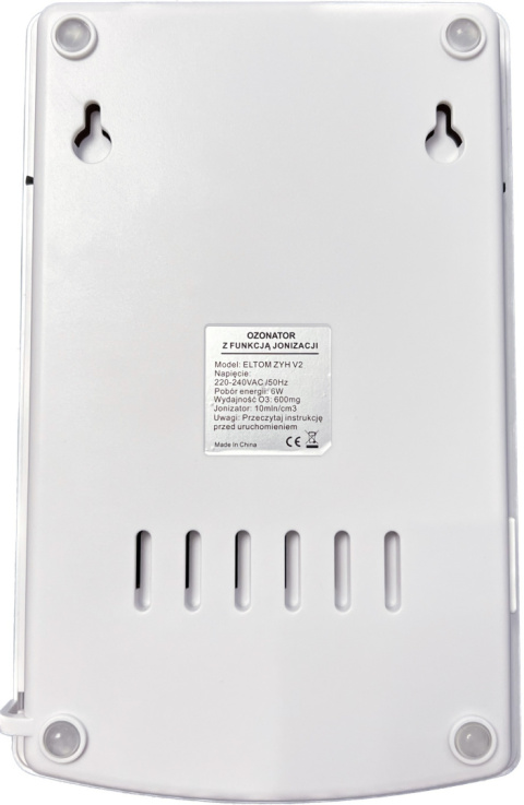 Ozonator ELTOM ZYH V2 (ZY-H103 V2) z jonizatorem Ozonator ELTOM ZYH V2 (ZY-H103 V2) z jonizatorem