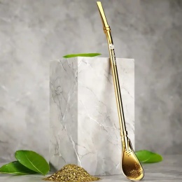 TRADYCYJNA BOMBILLA (SŁOMKA) – ZŁOTA