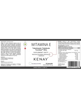 WITAMINA E Tokotrienole i Tokoferole TocoGaia™ Ultra